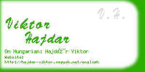 viktor hajdar business card